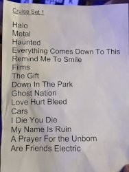 Royal Caribbean Cruise Set List 1